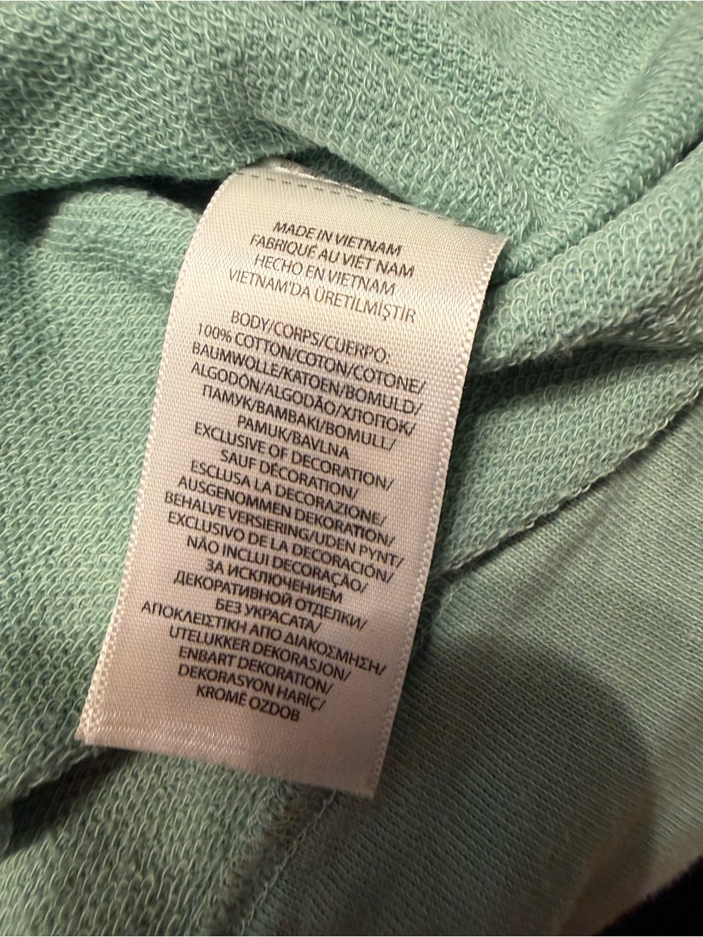 Polo by Ralph Lauren Sage Green Off-Shoulder Pullover with Orange Pony - Picture 7 of 11